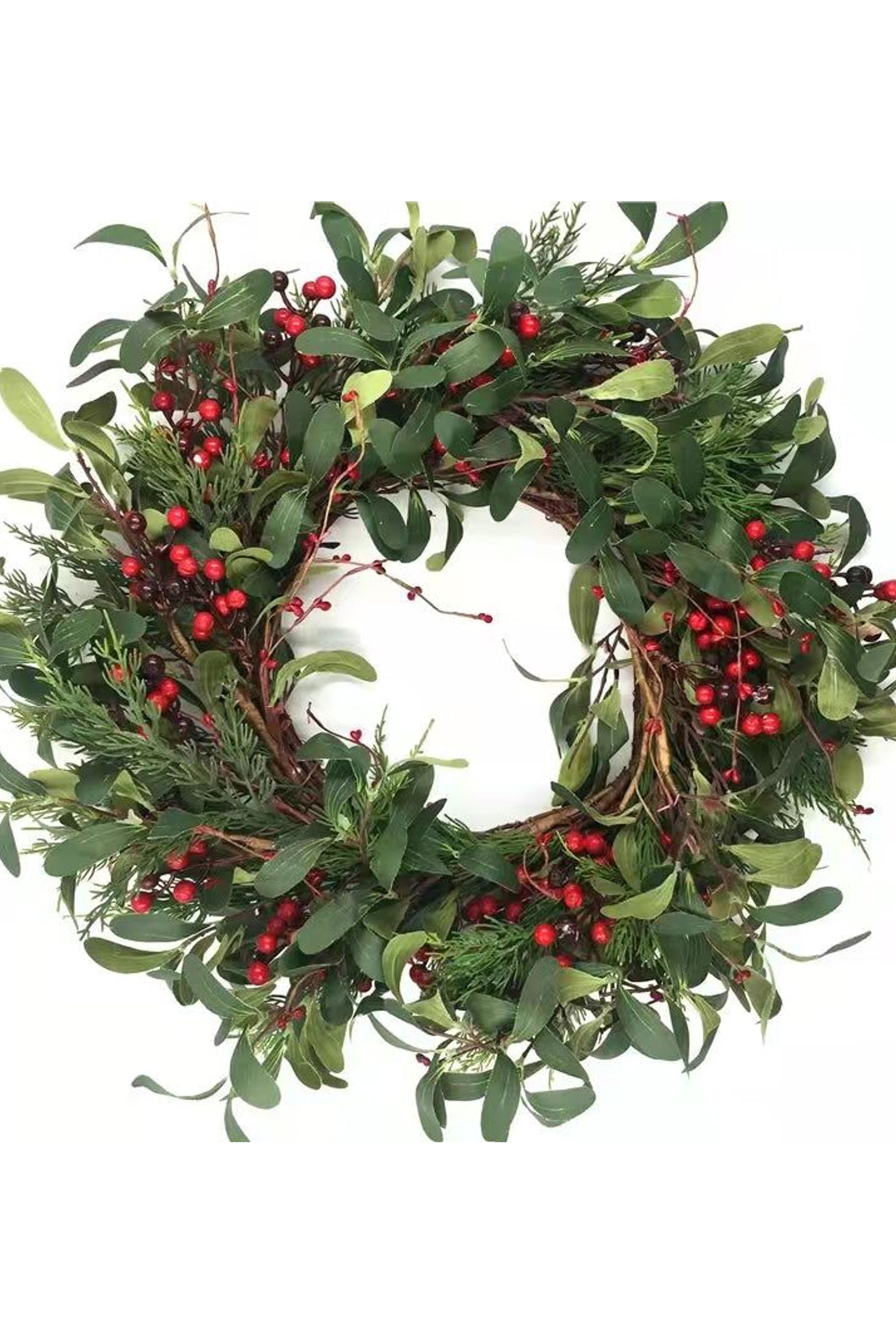 Foliage and thorne berry wreath by Bubuland Home