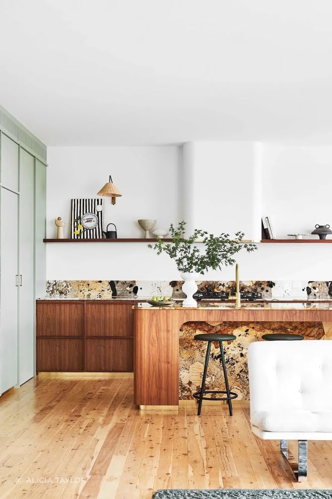 On shelf (far left) Kristy Hussey sculpture from SIBU Gallery. Photo credits: Alicia Taylor | Styling: Kerrie-Ann Jones