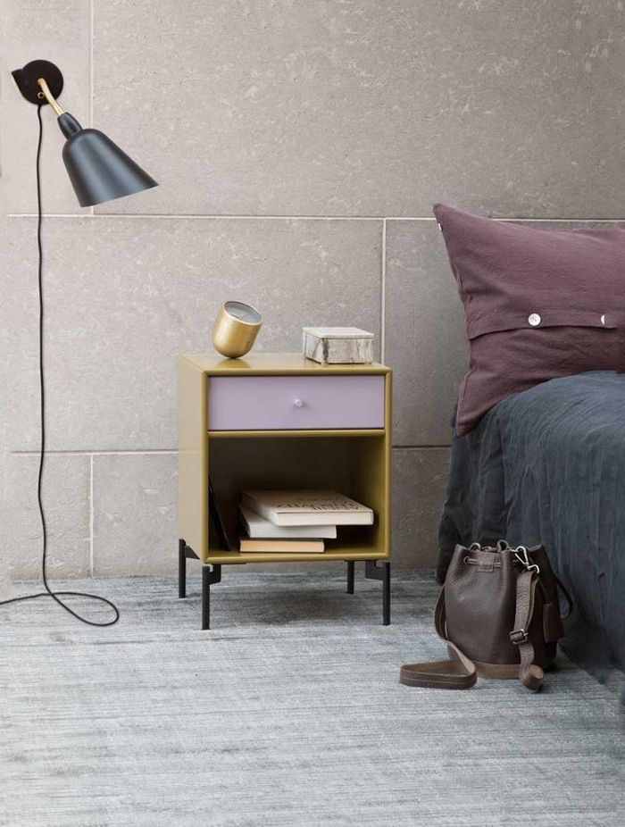 Some bedside tables, like this Dream Bedside Unit, have ample storage space.