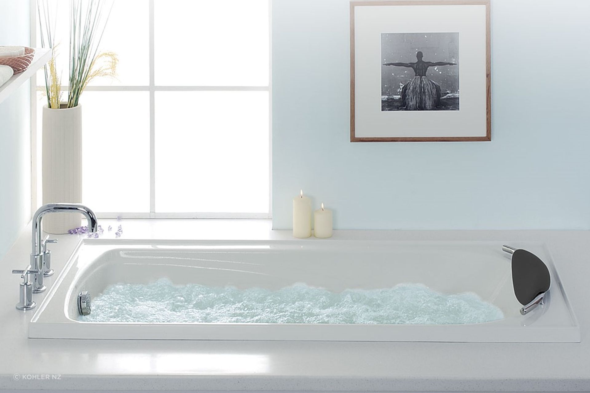 A unique example of an indulgent built in bath with the Regatta Drop In Bath