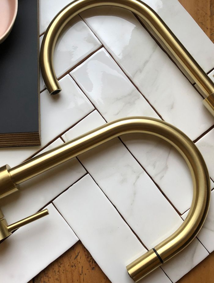 Voda uses the same advanced PVD coating system across their range, so Storm products can be easily matched with other products in the Voda range, including the striking new Voda Gooseneck Pull Out Sink Mixer in brushed brass.