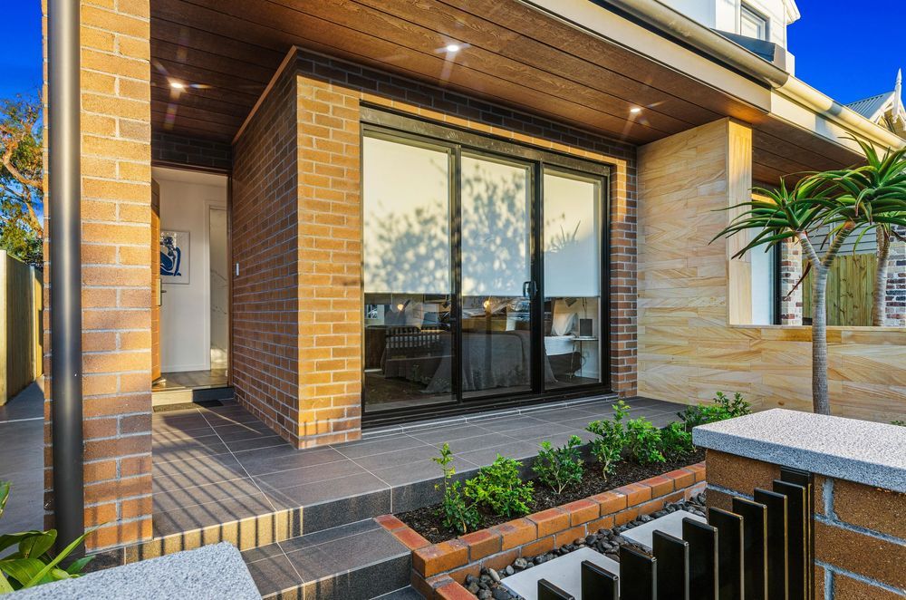 Outdoor ceiling lights at the Leichhardt Duplex