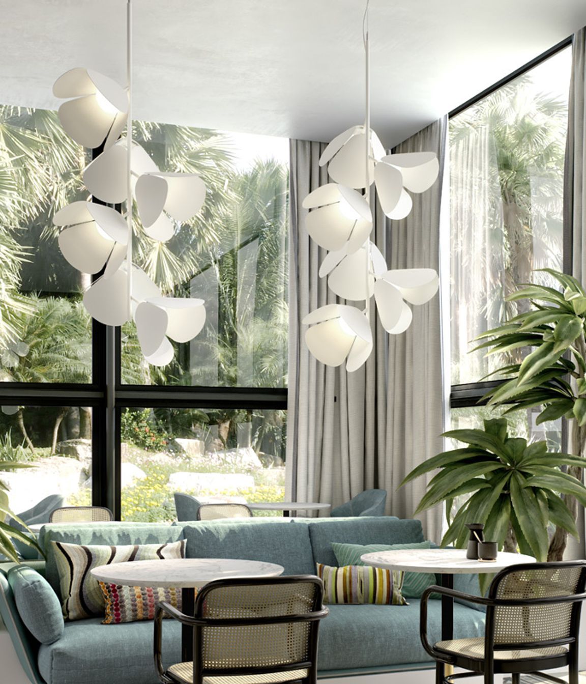 Mod PF/73/6L pendant lights