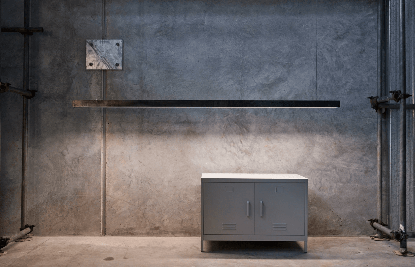 Social Light Lim LED Linear Pendant Steel