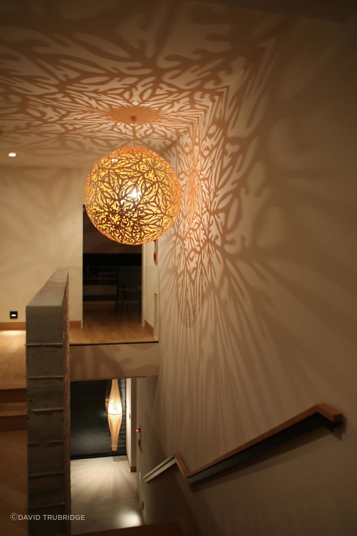 The spectacular Sola Pendant Light from David Trubridge