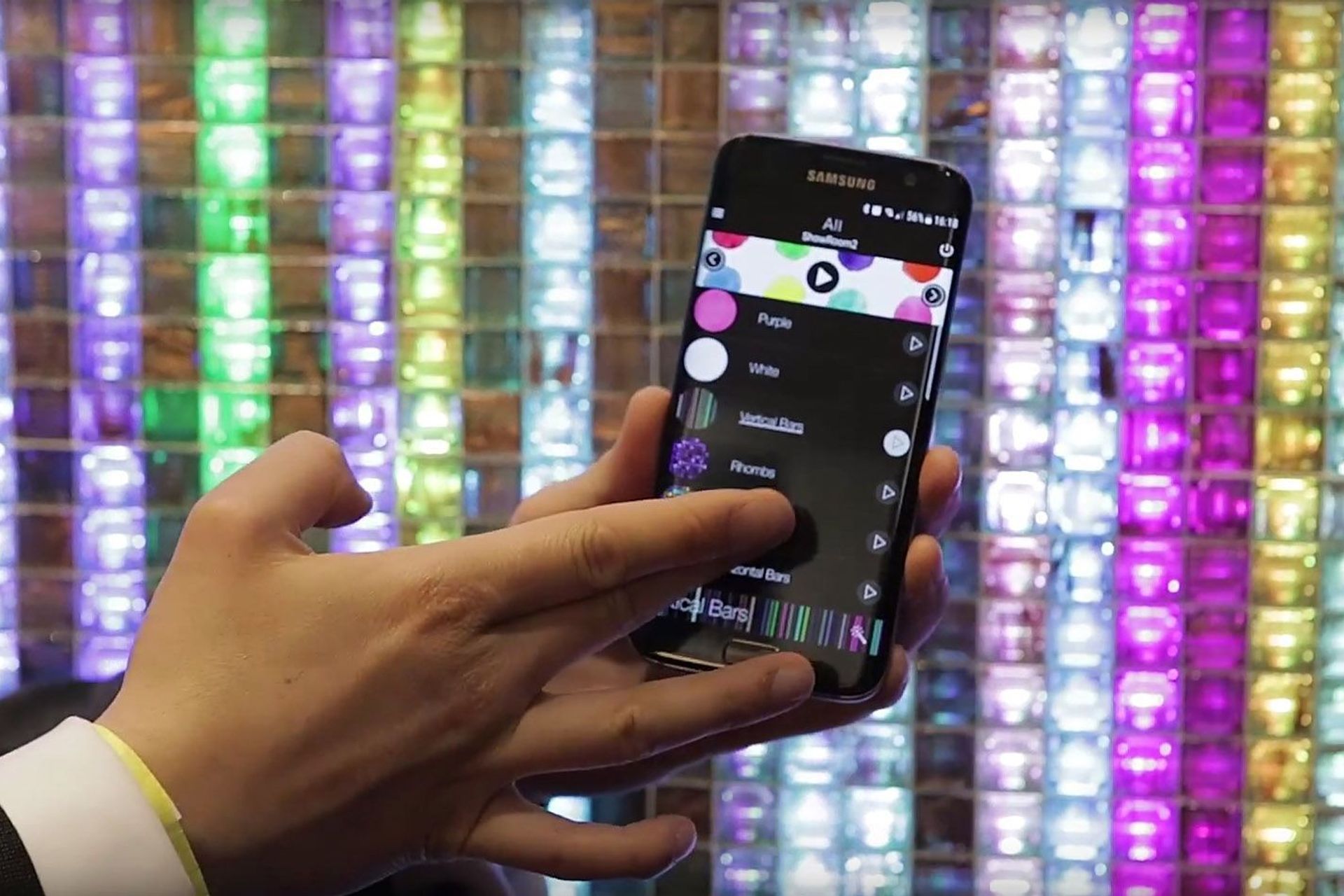 Volatiles Interactive LED Light controlled via app from Hunza Lighting