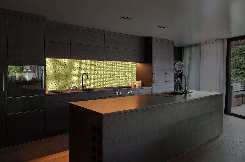 Volatiles Interactive LED Light with kitchen installation from Hunza Lighting