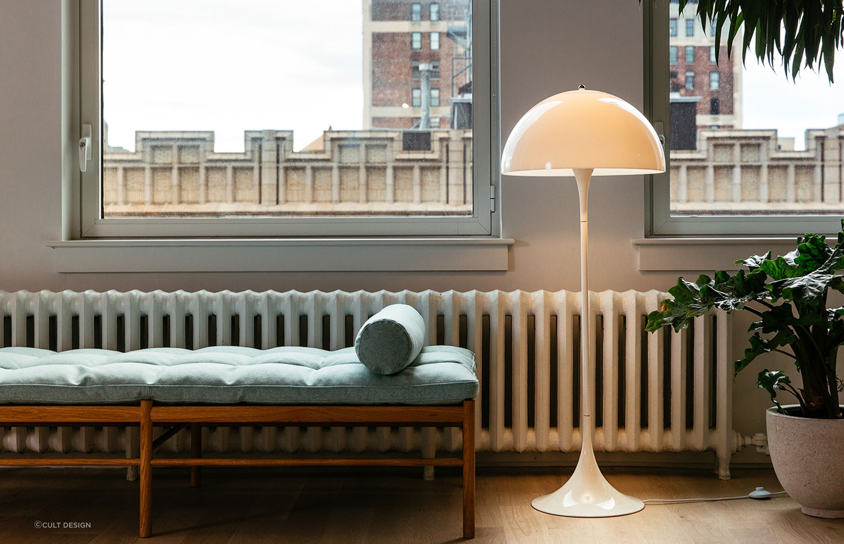 Options like the dynamic Panthella Floor Light by Louis Poulsen from Cult Design provide excellent task lighting for your living spaces.