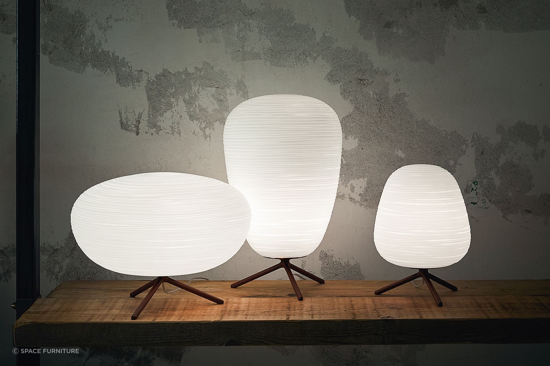 Rituals 3 Table Lamps from Space Furniture