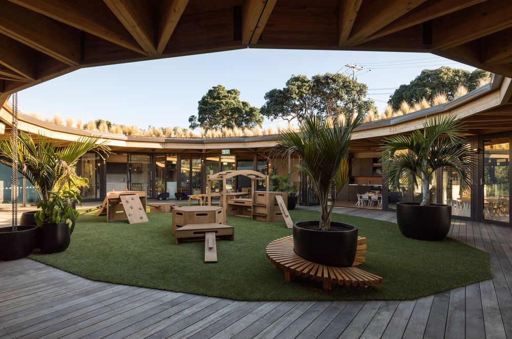 The upper playground, with views of the surrounding nature. | Photographer: Mark Scowen