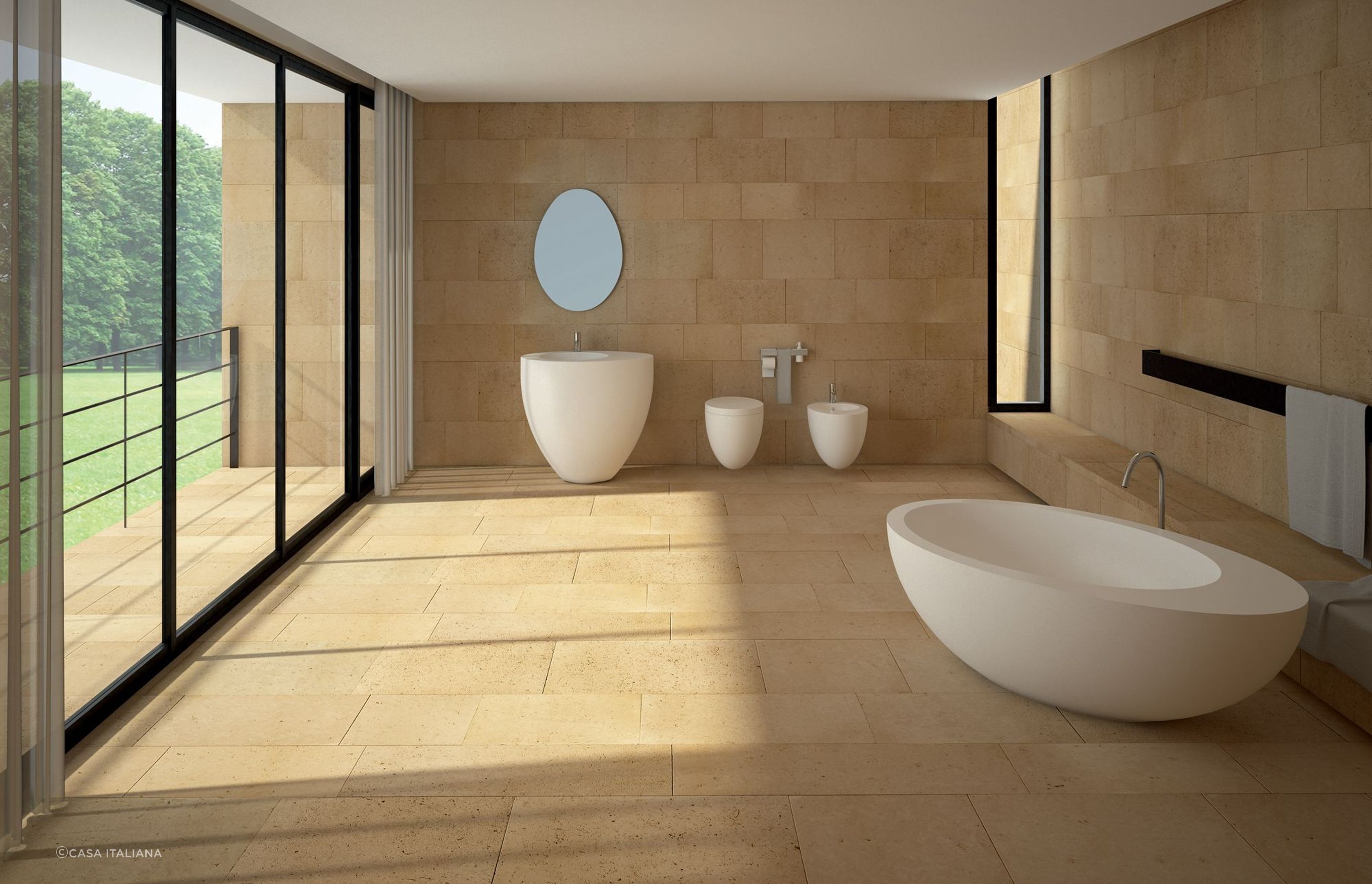 More innovative modern design with the Le Giare Wall Hung Toilet and Bidet by cielo
