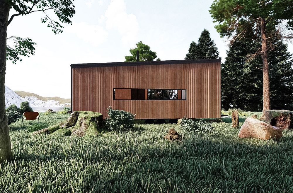 Construction materials should be considered with care from an early stage as this concept from Minimal Design shows