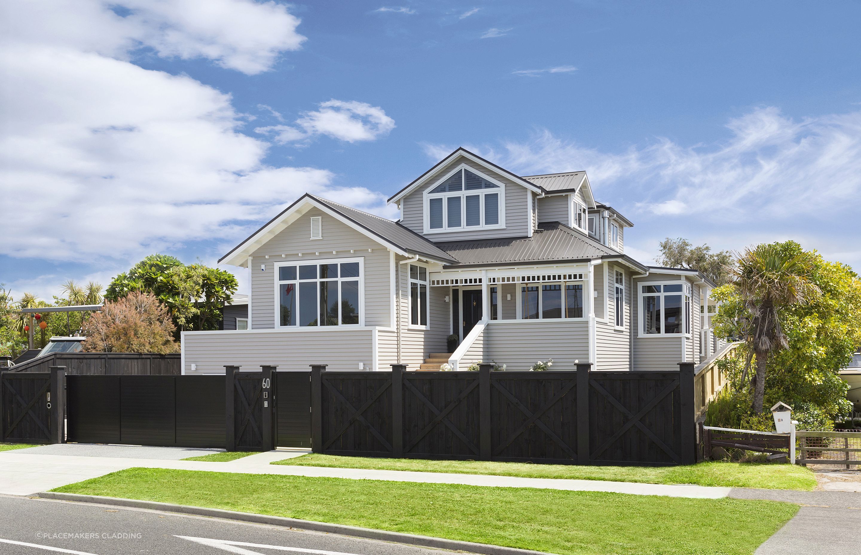 Made to withstand New Zealand conditions, the popular Garrison® Weatherboards by Claymark from Placemakers Cladding.