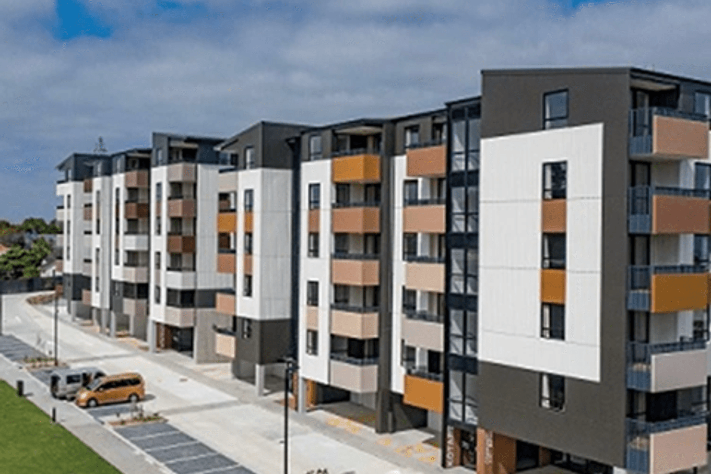 A Durable Finish for Waterview Court with Thoughtful Use of Dulux Colours