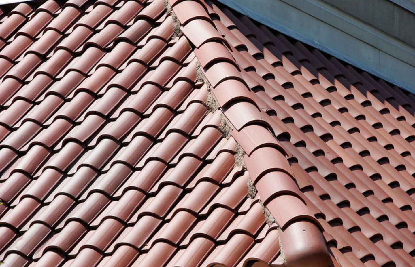 Red terracotta tiles