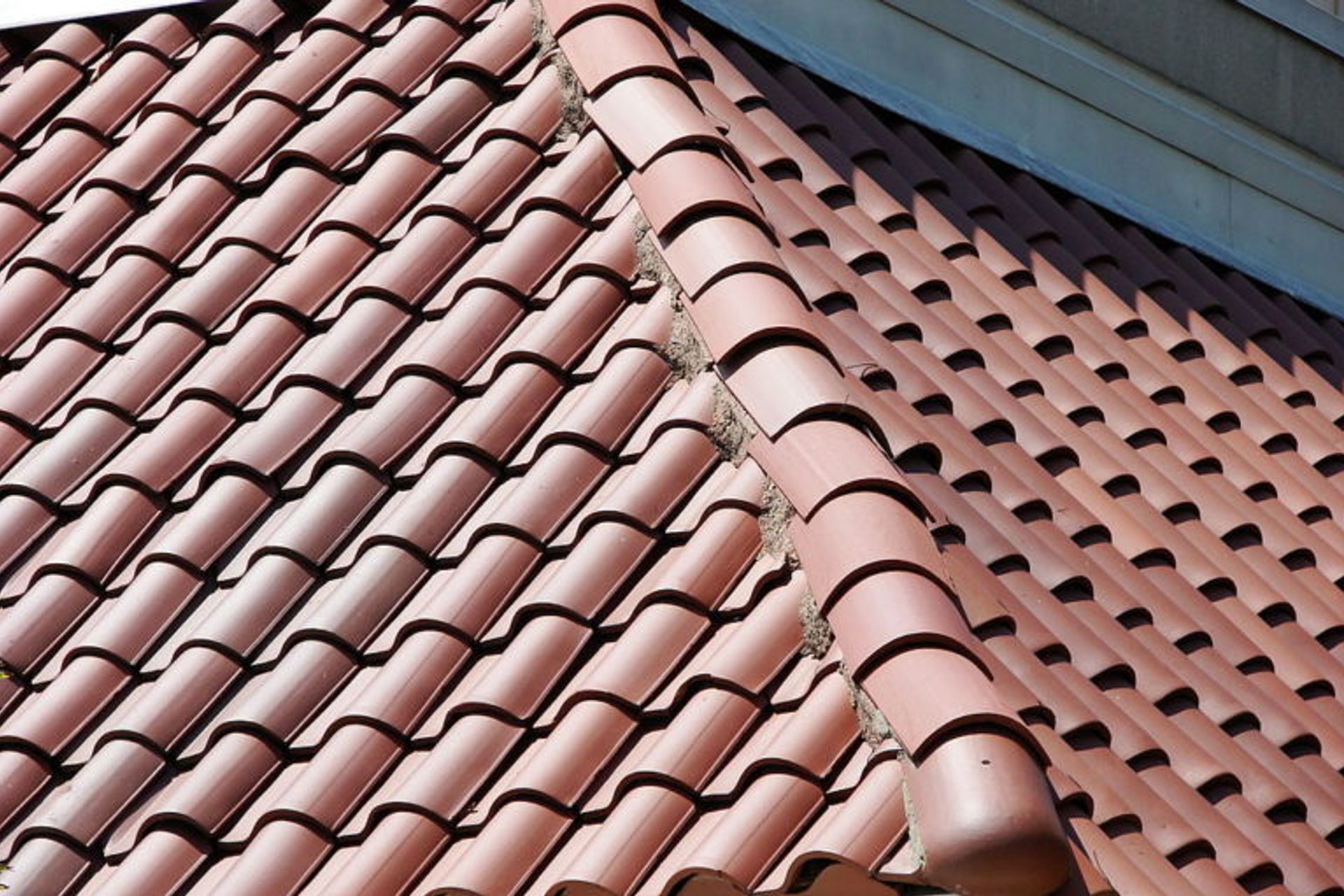 Red terracotta tiles