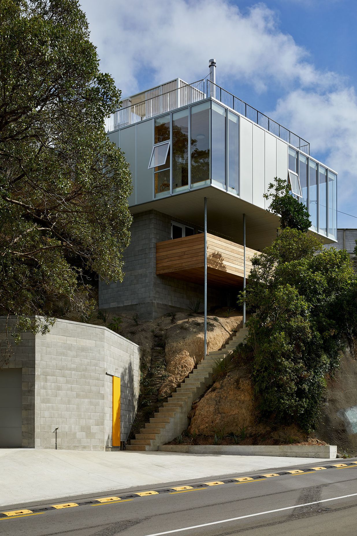 Adam and his team constructed his home in Wellington, sited on a busy street with plenty of locals familiar with the build.