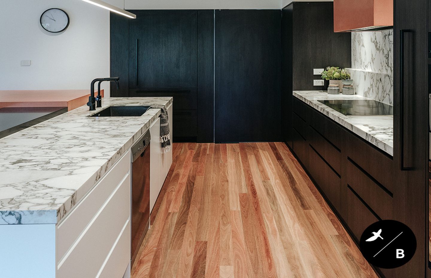 ‘Cato Residence’ Interior Design: Birdblack Design Builder: Graeme Carberry Builder Joinery: Marlix Bespoke Furniture &amp; Joinery Photography: The Evoke Company Videography: PipeWolf Media