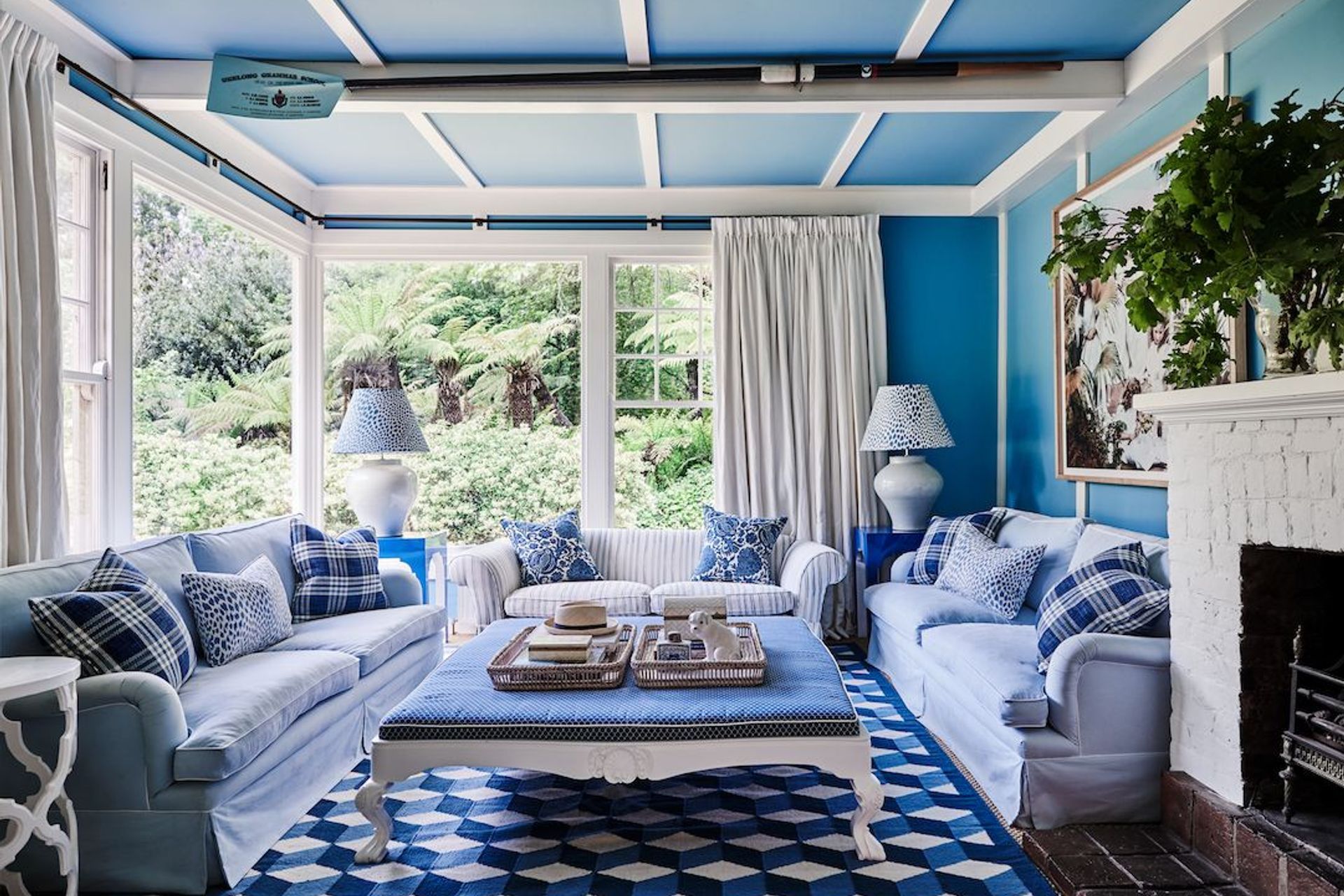 Interior designer Charlotte Coote, founder of Coote&Co, was tasked with giving this Victorian-era property in rural Victoria a full colour injection as part of its renovation.  For this lounge she chose Resene Nauti.