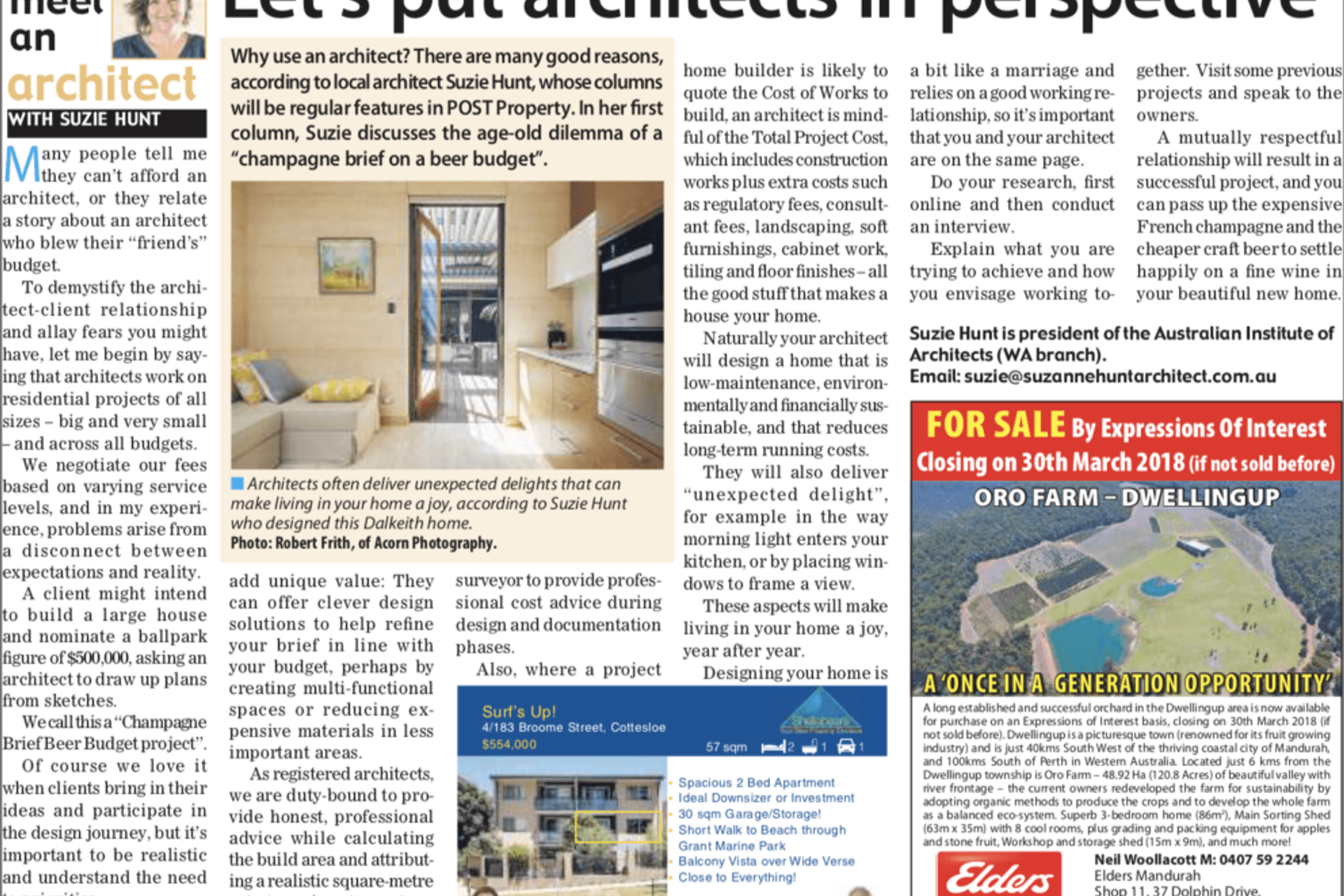 Let’s Put Architects in Perspective