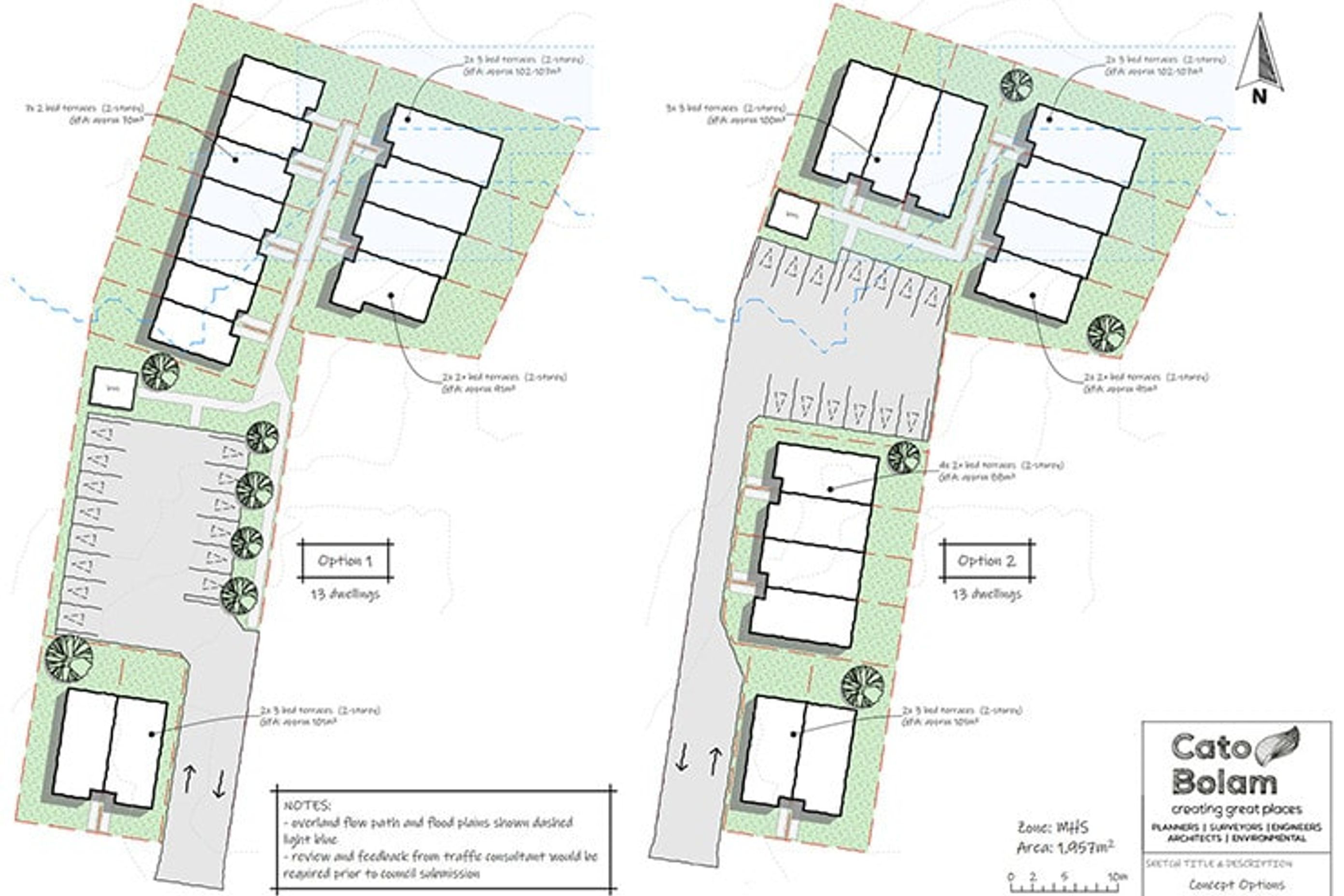 MHS - Mixed Housing Suburban Zone - 1957m² - 13 dwellings