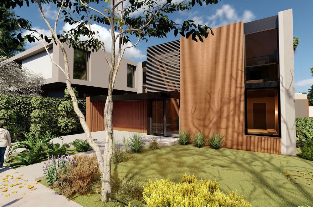 A vertically planned multigenerational house with three storeys for three generations | Courtyard House by R Architecture | Photography by R Architecture