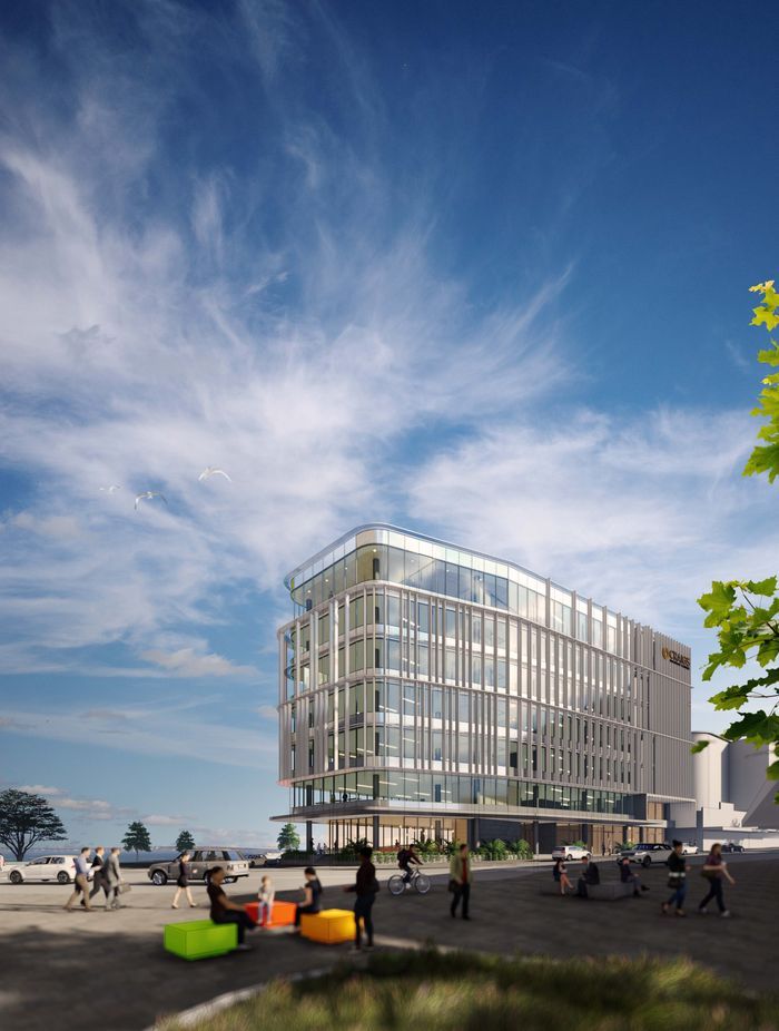 Artists rendering of the 2 Devonport Road façade.