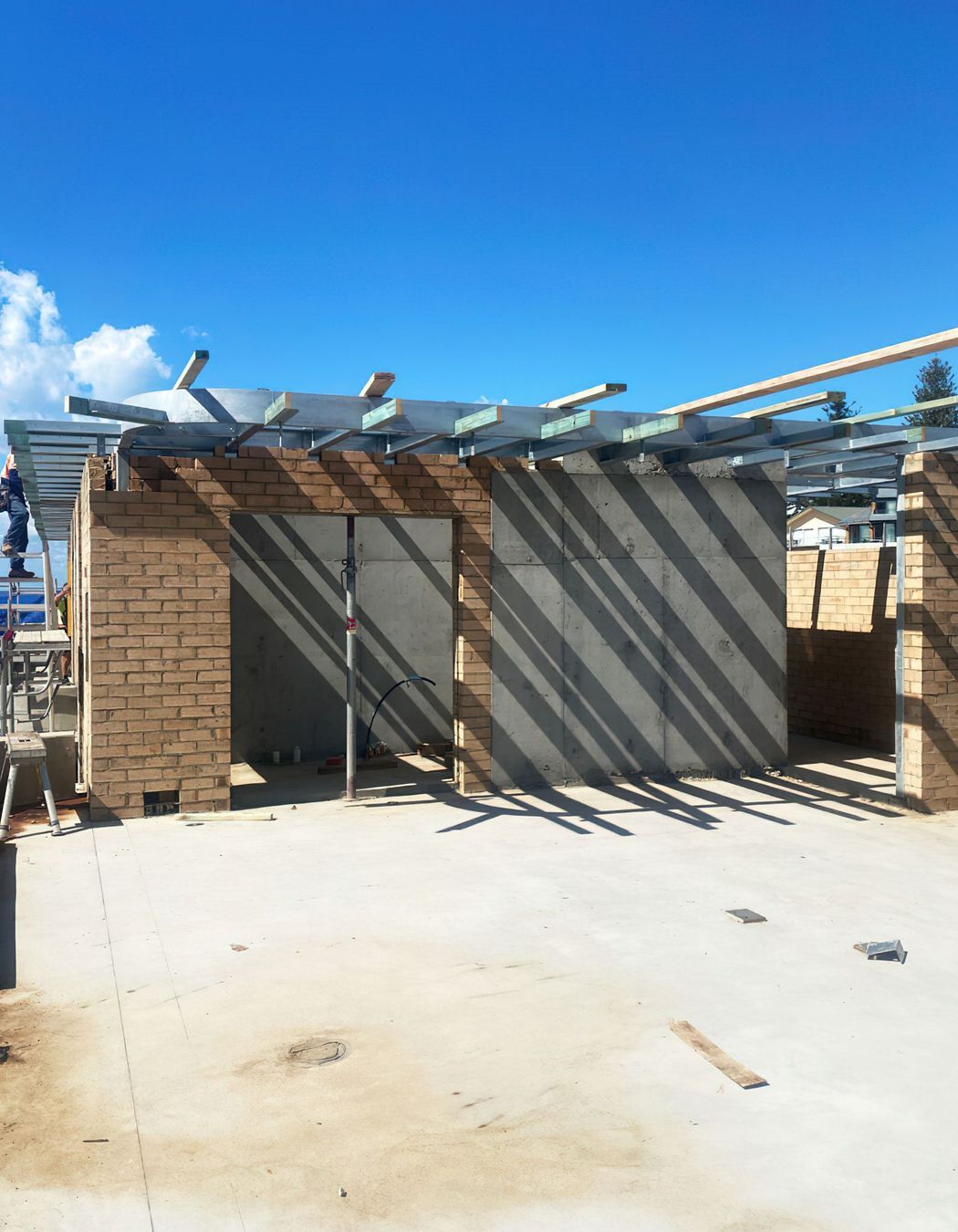The Surf Hotel in Yamba has reached its highest point.