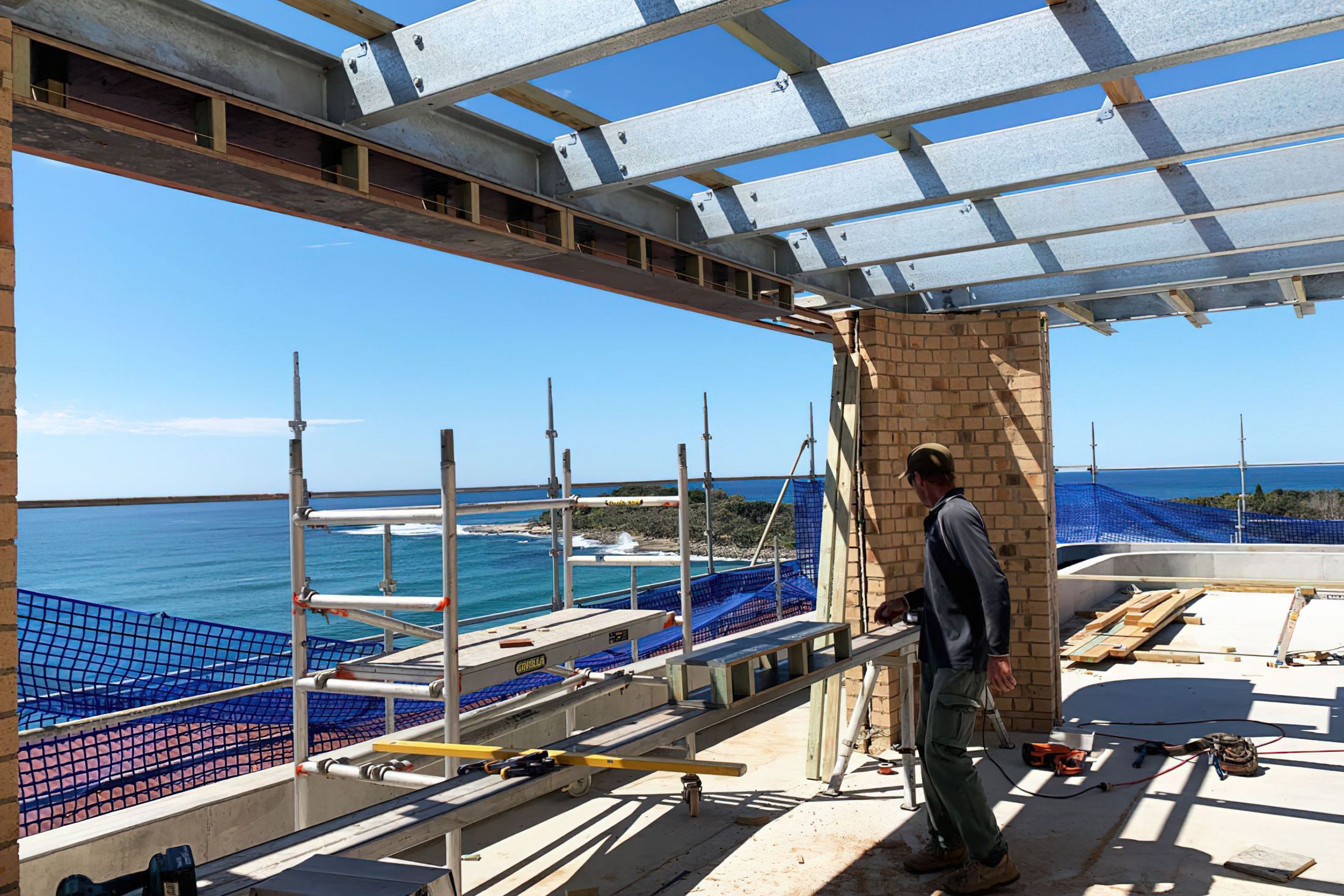 The Surf Hotel in Yamba has reached its highest point.