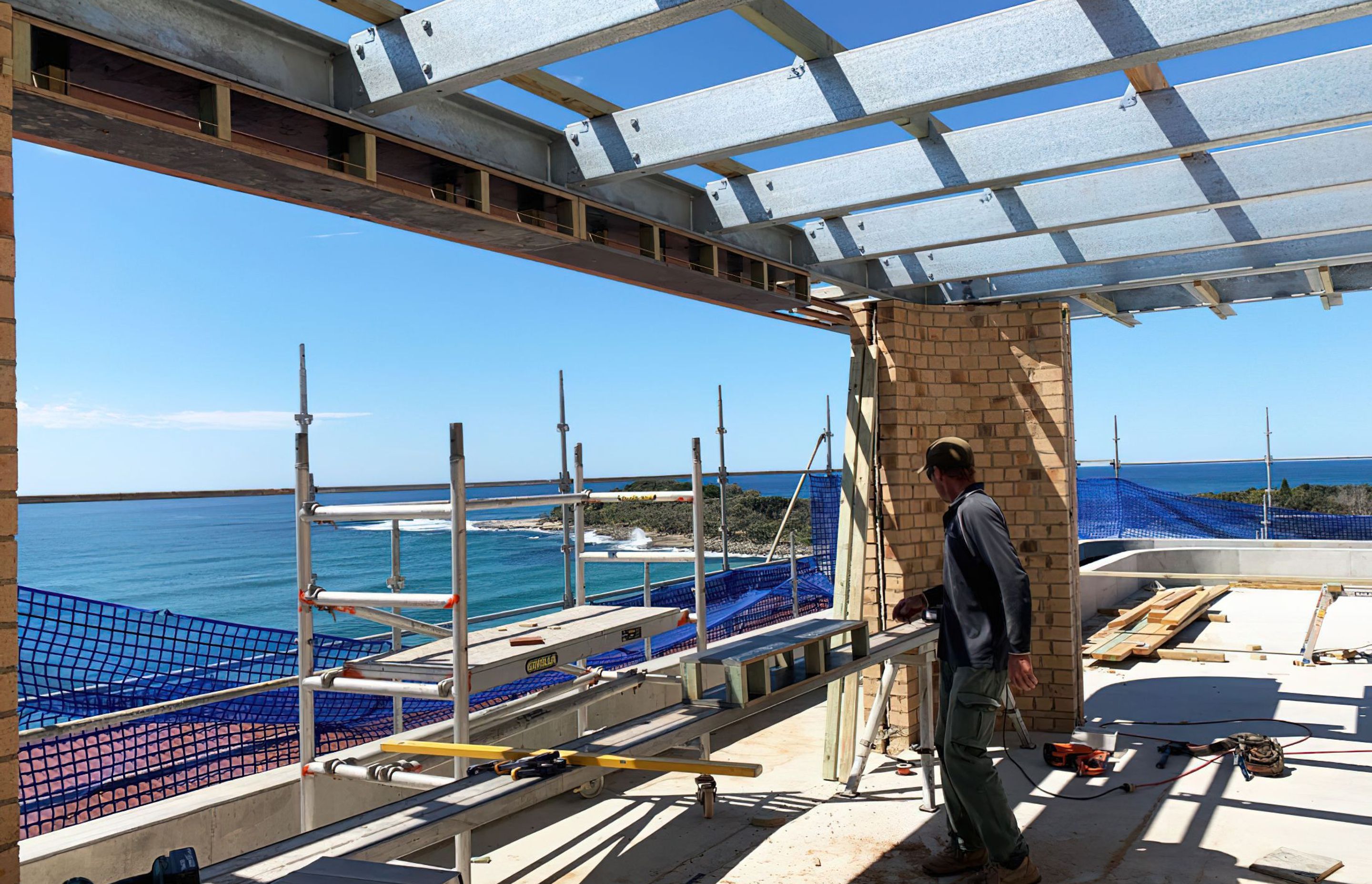 The Surf Hotel in Yamba has reached its highest point.