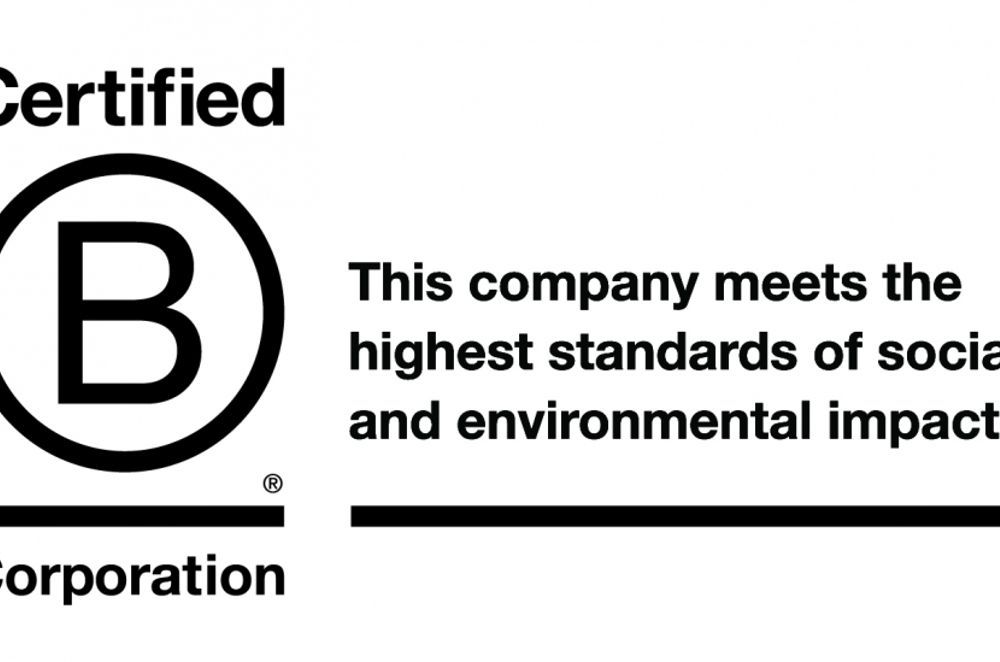 We are a B-Corporation