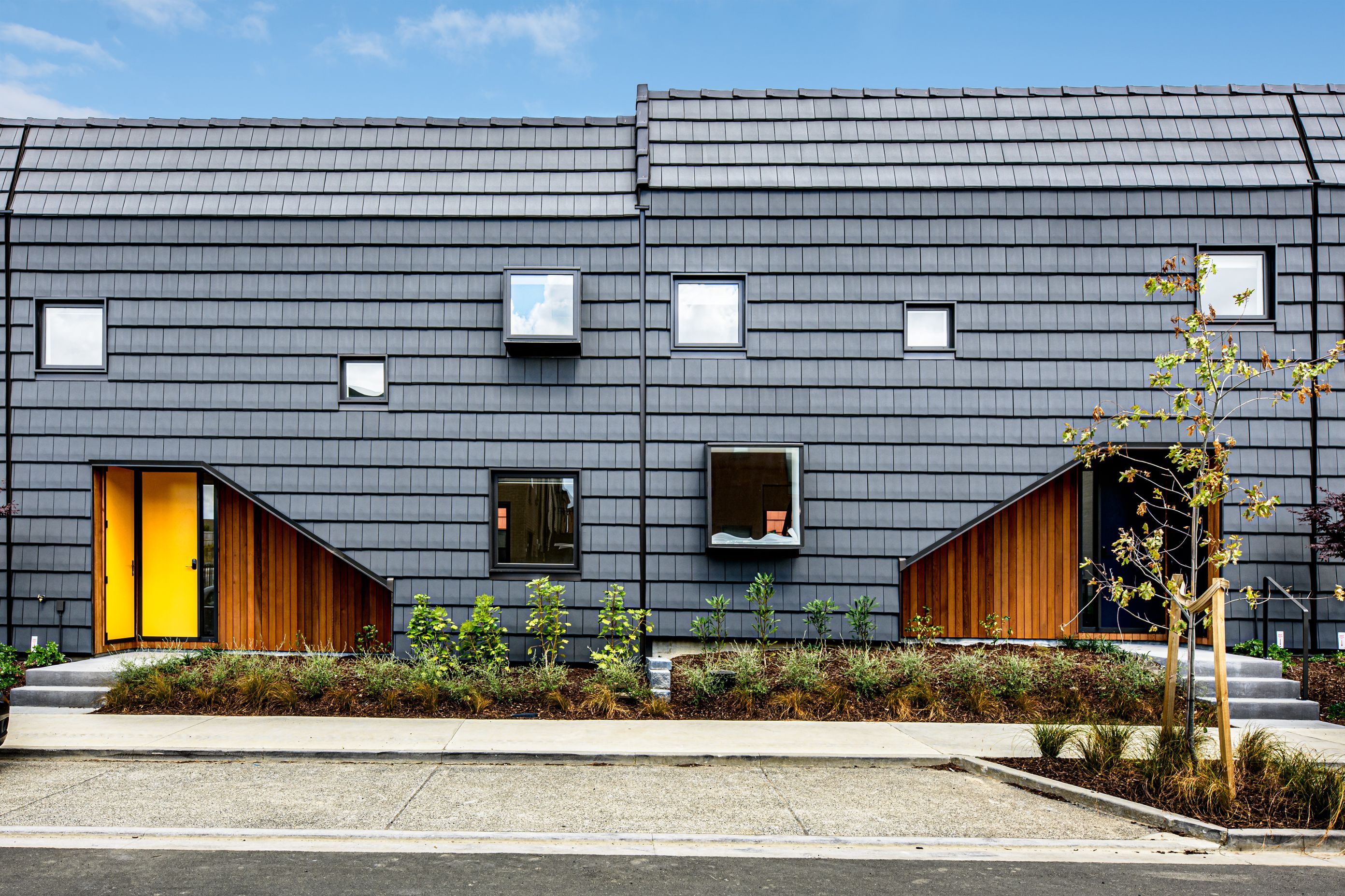 Kōtuitui was the first residential project that used this cladding vertically— all prior projects of this type were commercial.
