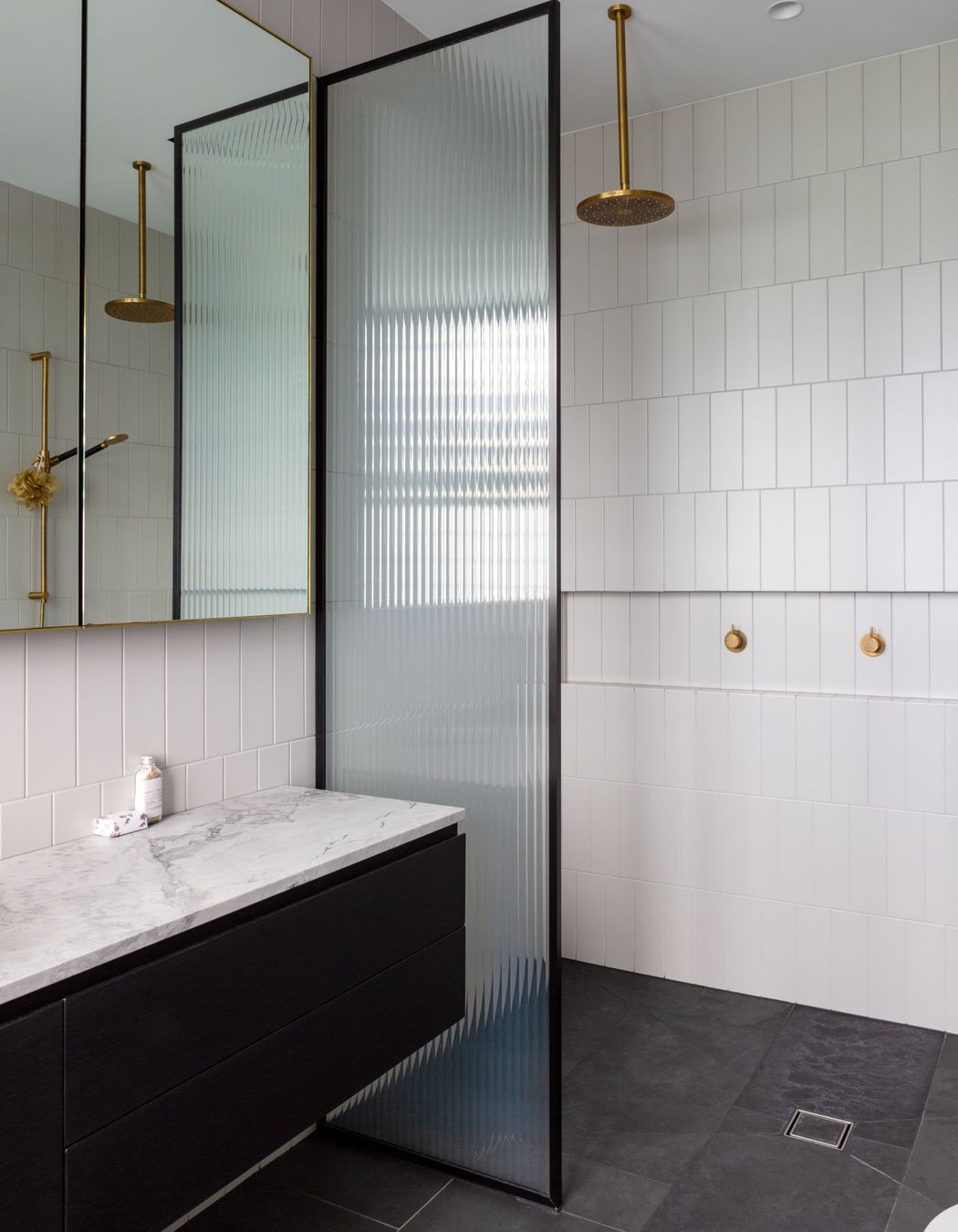 The shower in the secluded master ensuite.