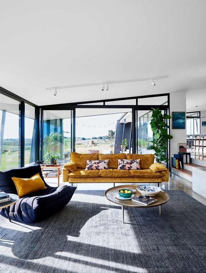 Eco-Friendly Hillside Retreat x Sculpt Fireplace Collection