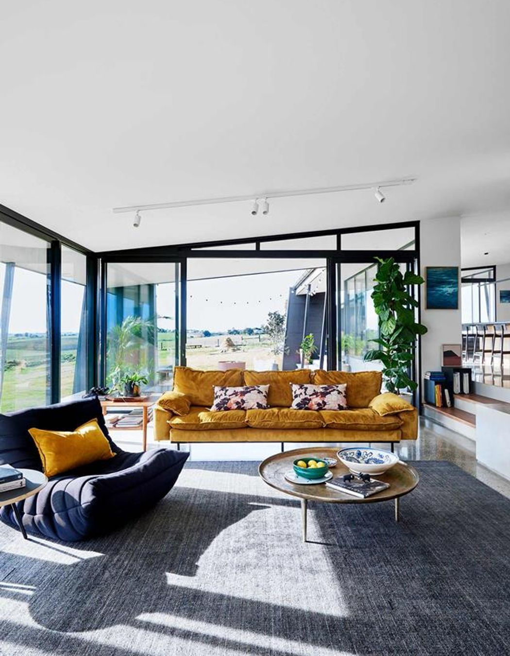 Eco-Friendly Hillside Retreat x Sculpt Fireplace Collection