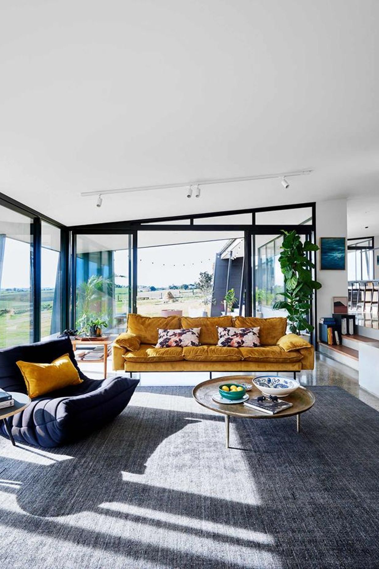 Eco-Friendly Hillside Retreat x Sculpt Fireplace Collection