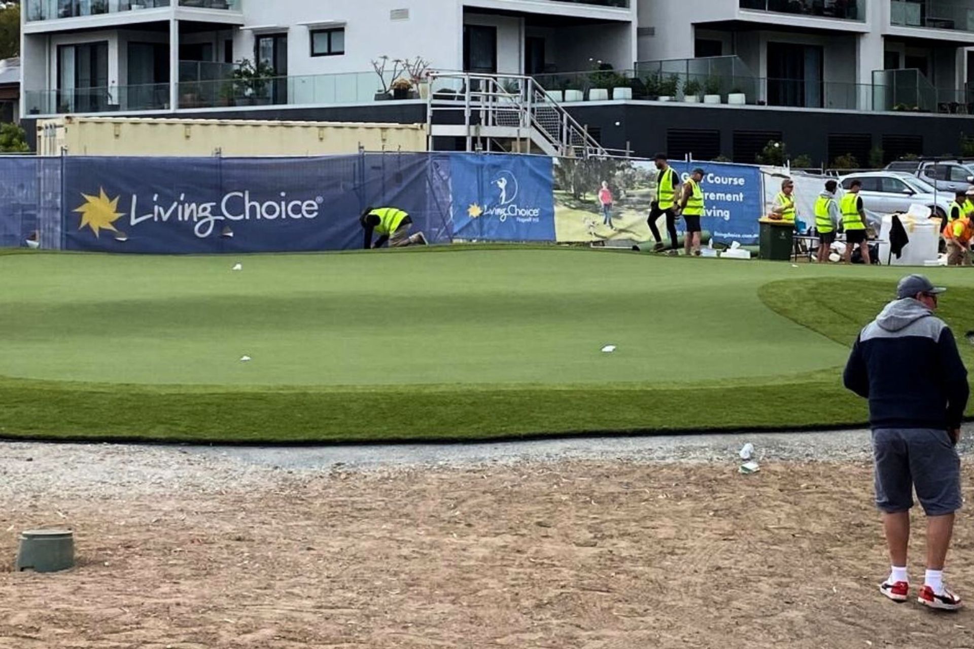 Precision Putt being installed by GameOn Turf at Flagstaff Hills Golf Club in Adelaide, Australia.