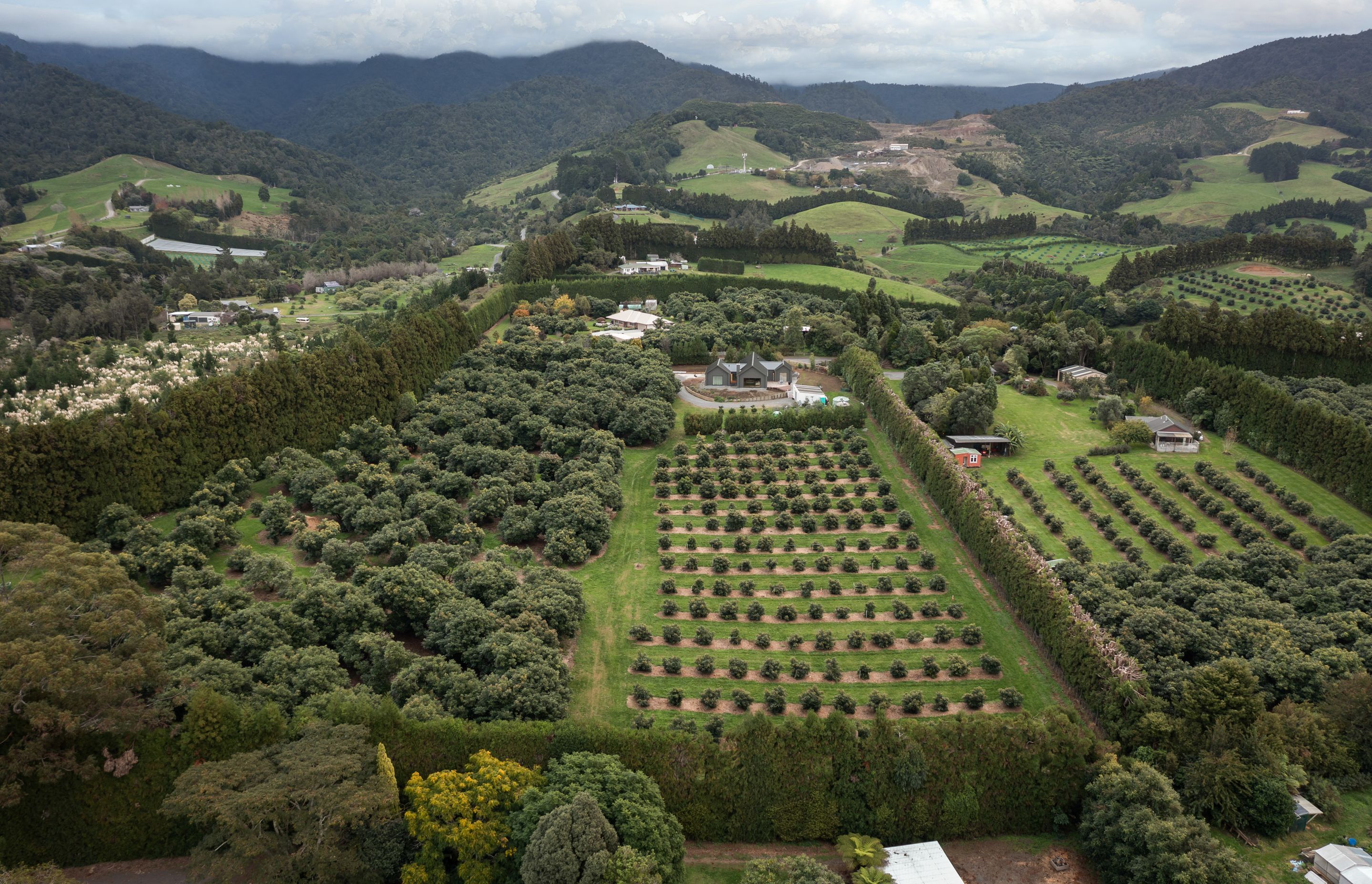 The property viewed from above.