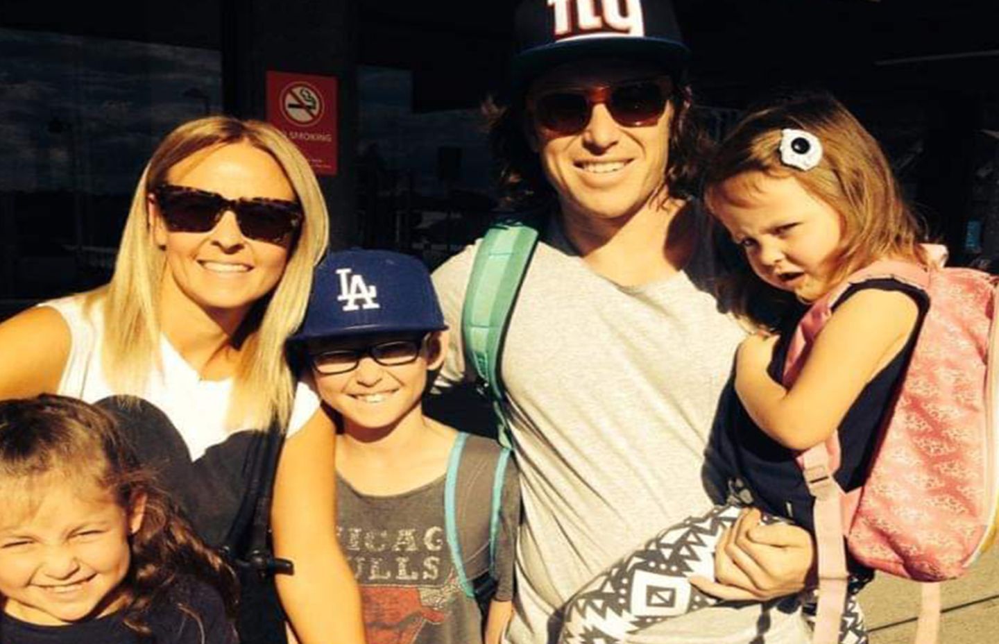 This is a family pic at the time of renos! Such a cute little family.