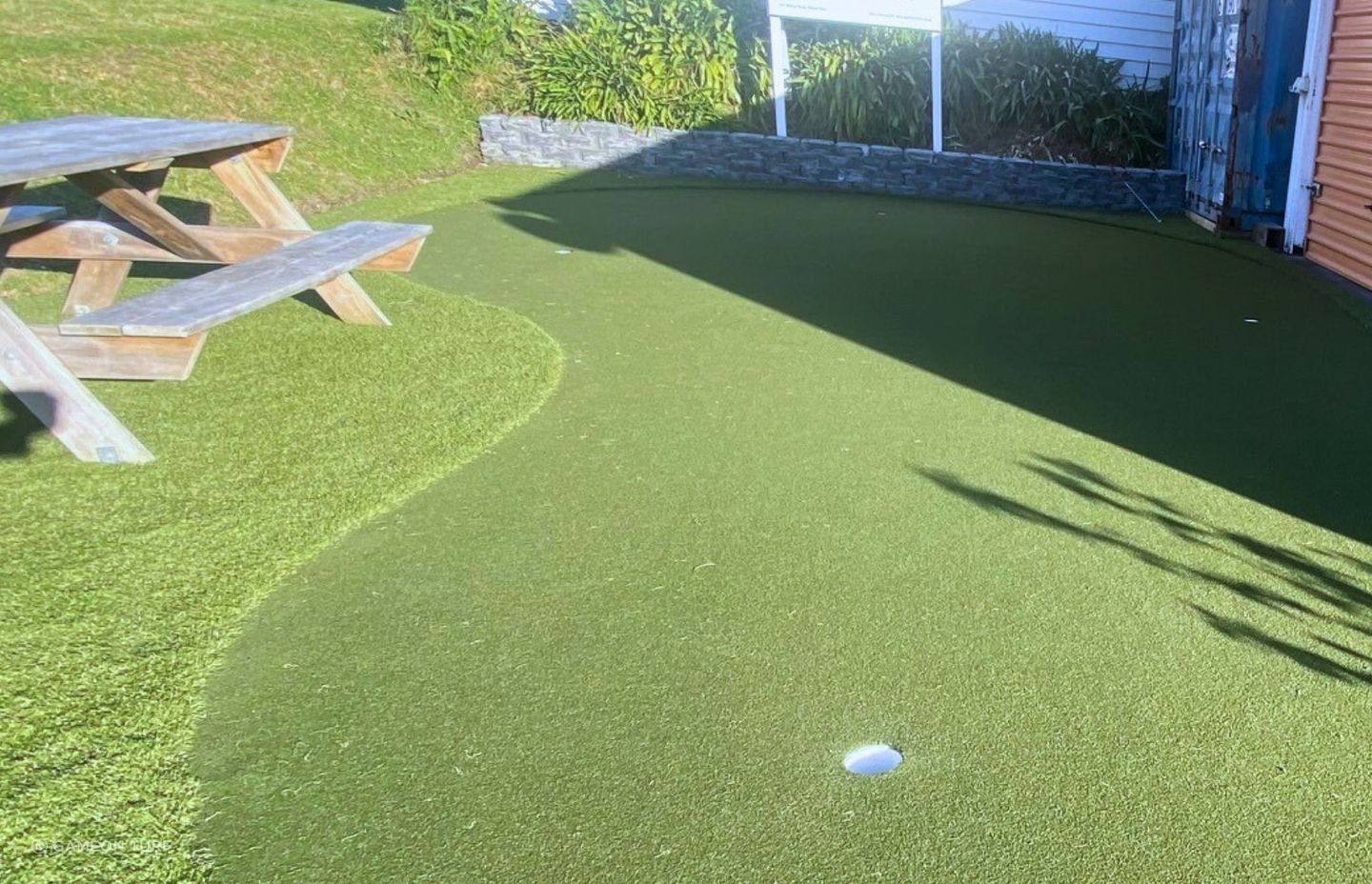 Precision Putt from GameOn Turf installed at Win The Day Golf in Belmont, Auckland.