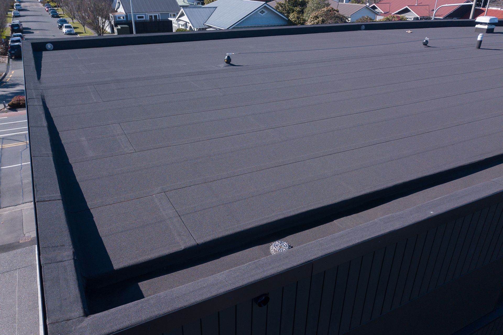 Viking Roofspec's Halley-P No Flame system can be used for commercial and residential builds.