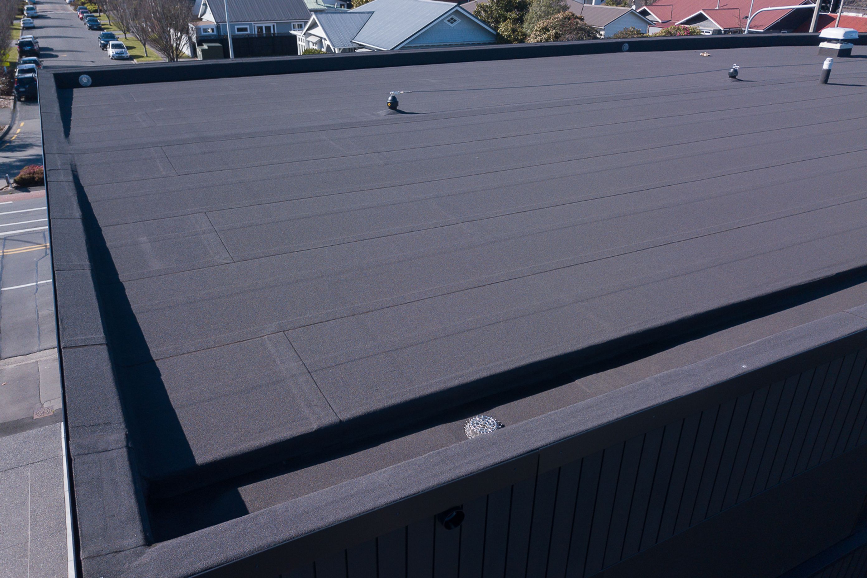 Viking Roofspec's Halley-P No Flame system can be used for commercial and residential builds.