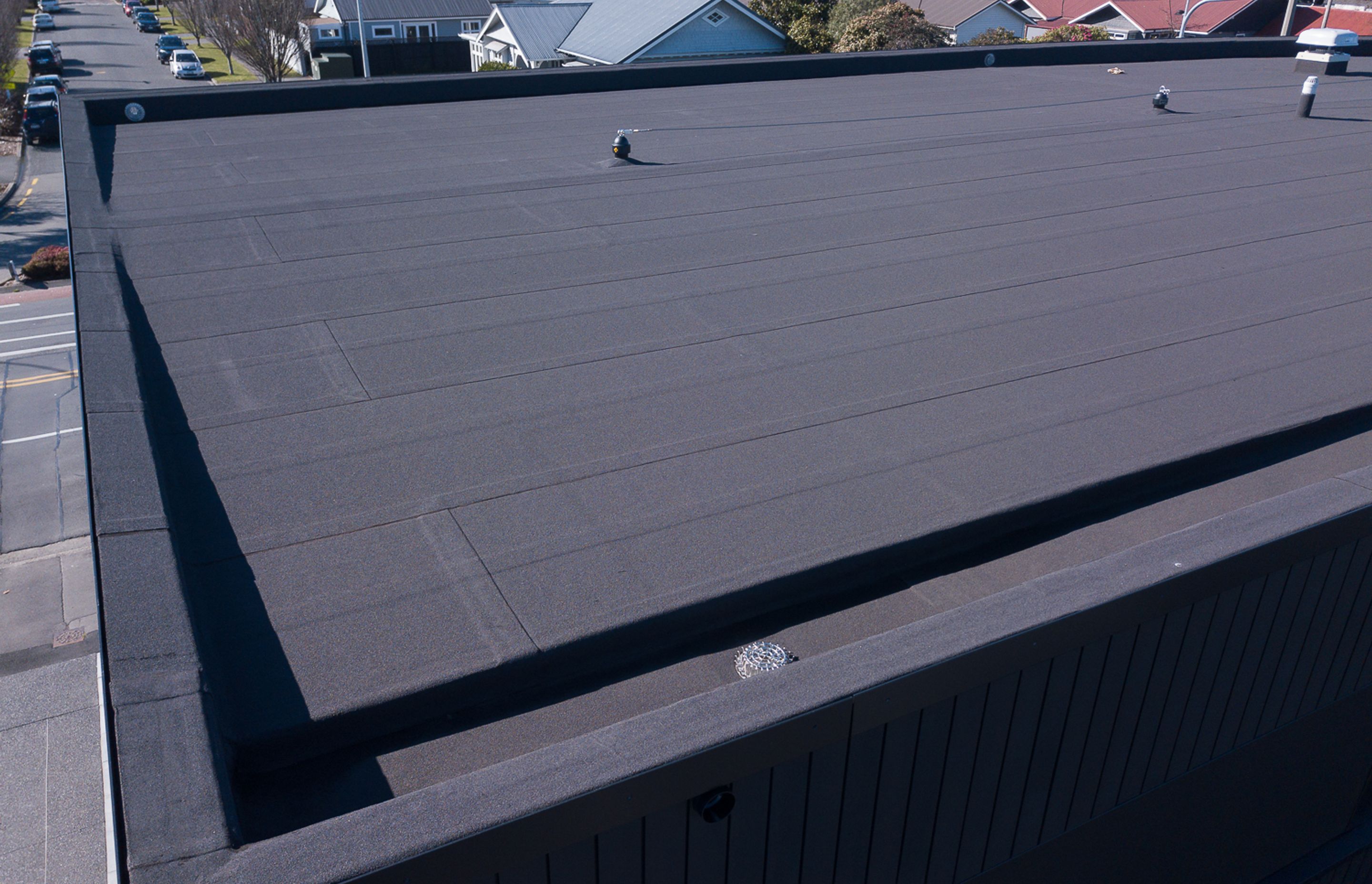 Viking Roofspec's Halley-P No Flame system can be used for commercial and residential builds.