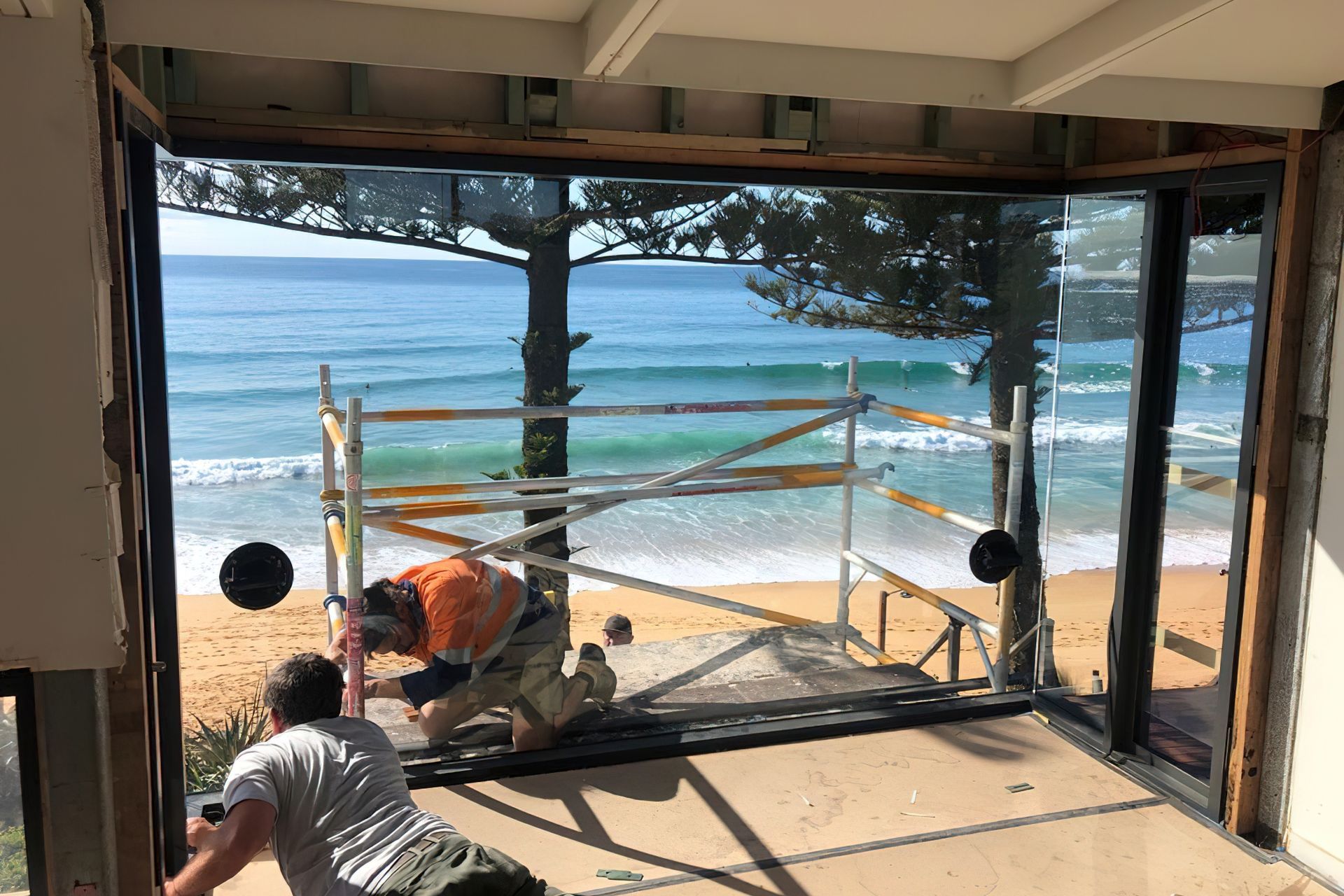 Progress at Wamberal Beach House