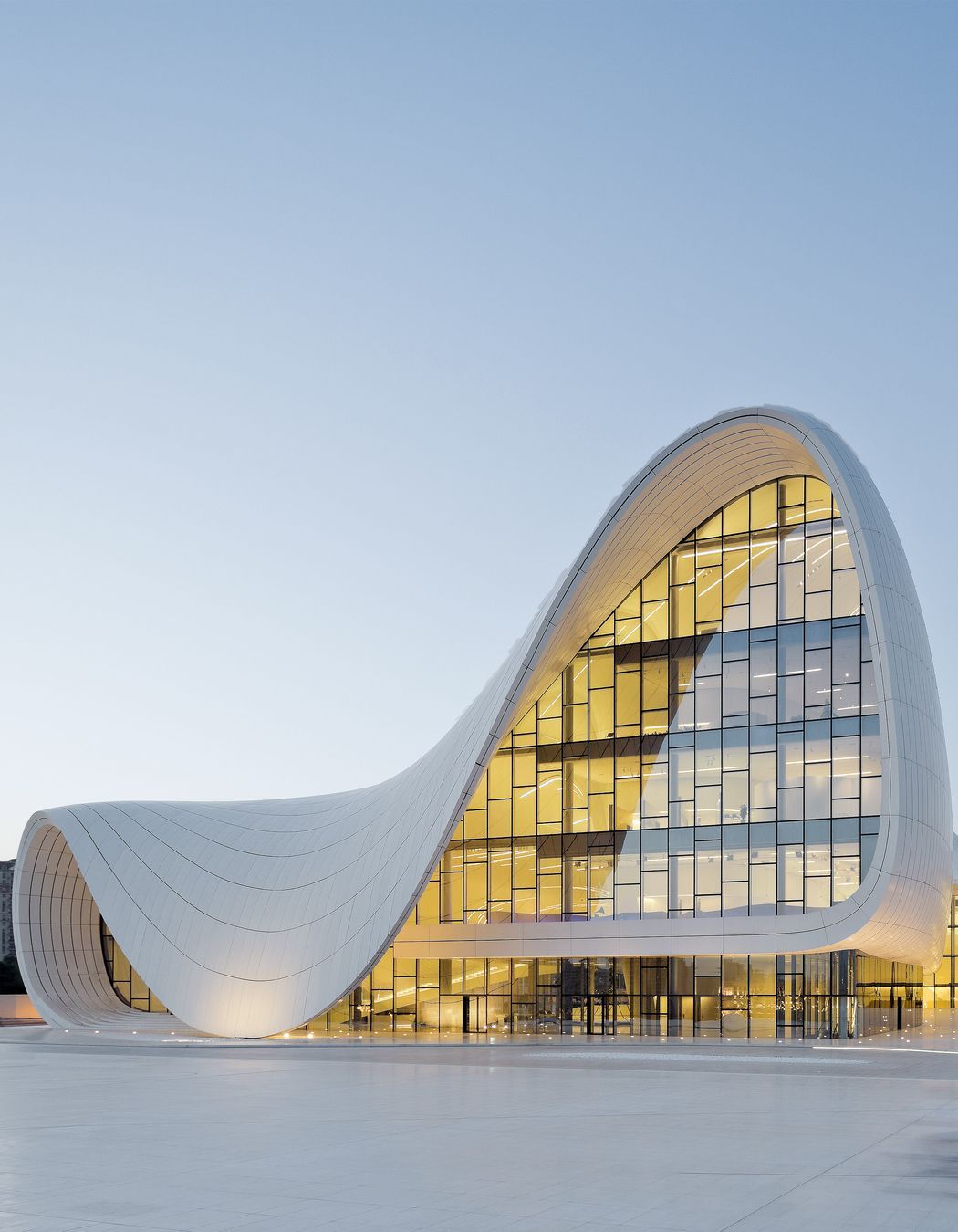 The Heydar Aliyev Center, designed by Zaha Hadid