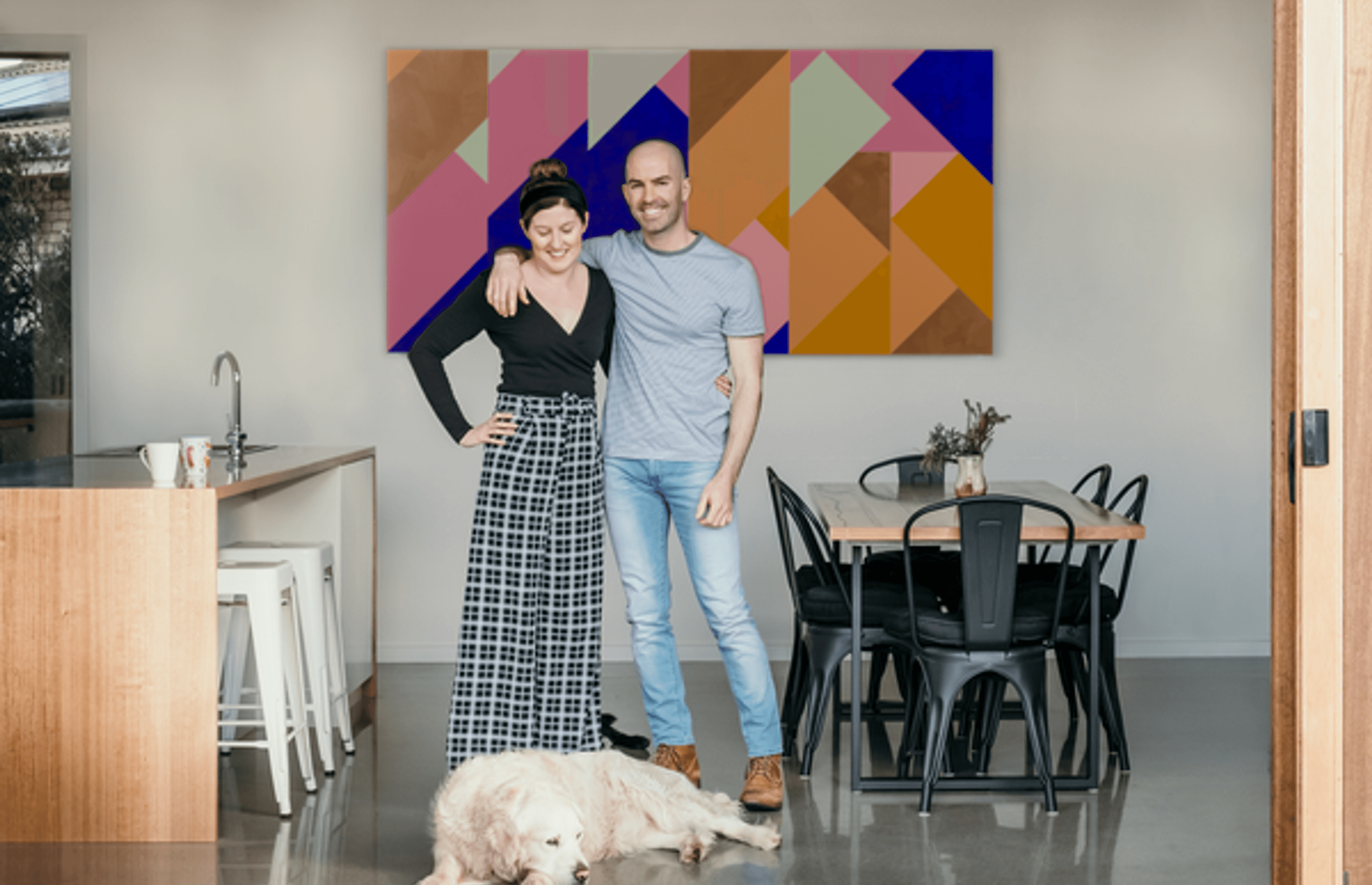 Image: Happy Architopia customers, Paul and Monica.