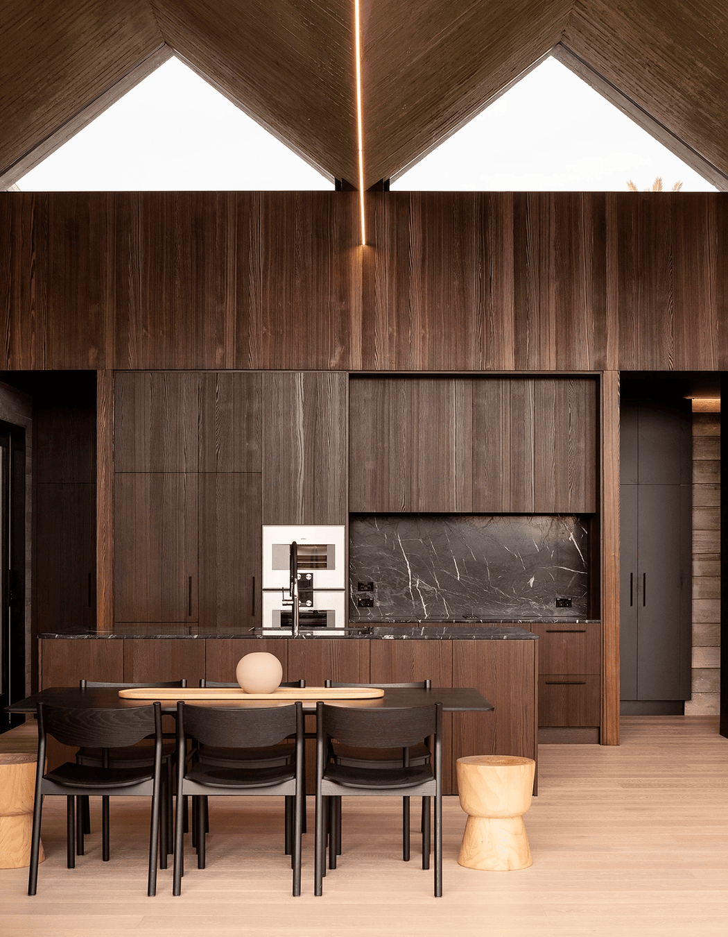 Poured Pleats by Jack Mckinney Architects | Stained Spring Larch Timber Veneer