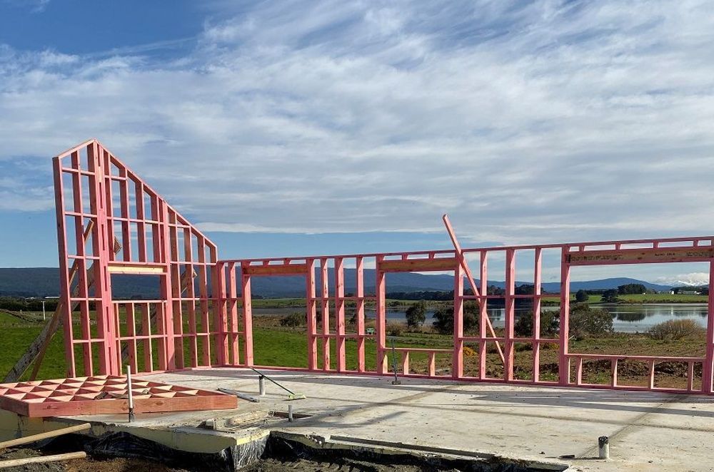 Our most recent Passive House home under construction in Riverton/Aparima (completed in 2020).