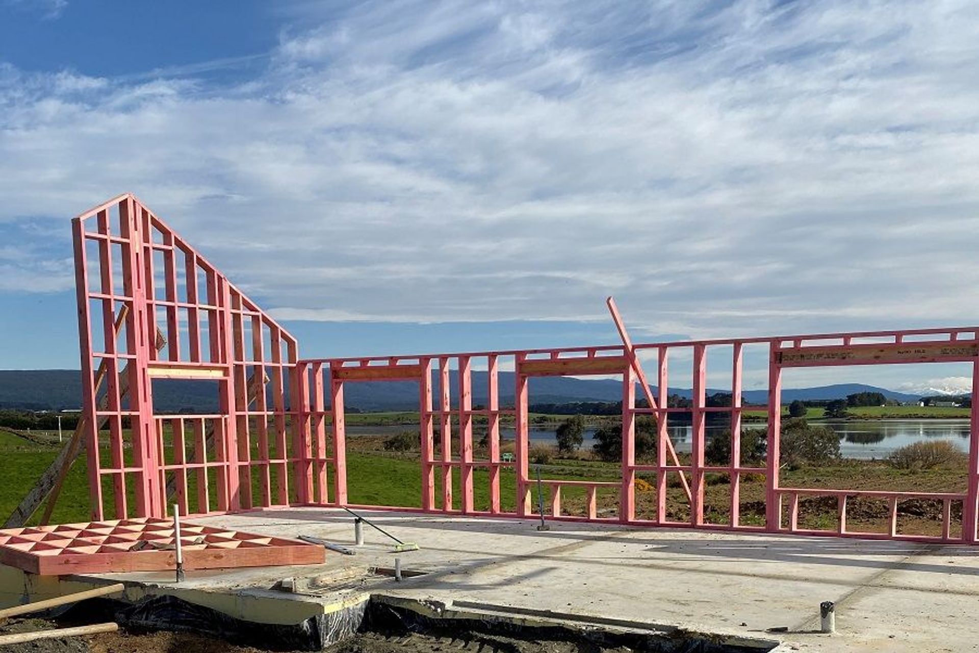 Our most recent Passive House home under construction in Riverton/Aparima (completed in 2020).