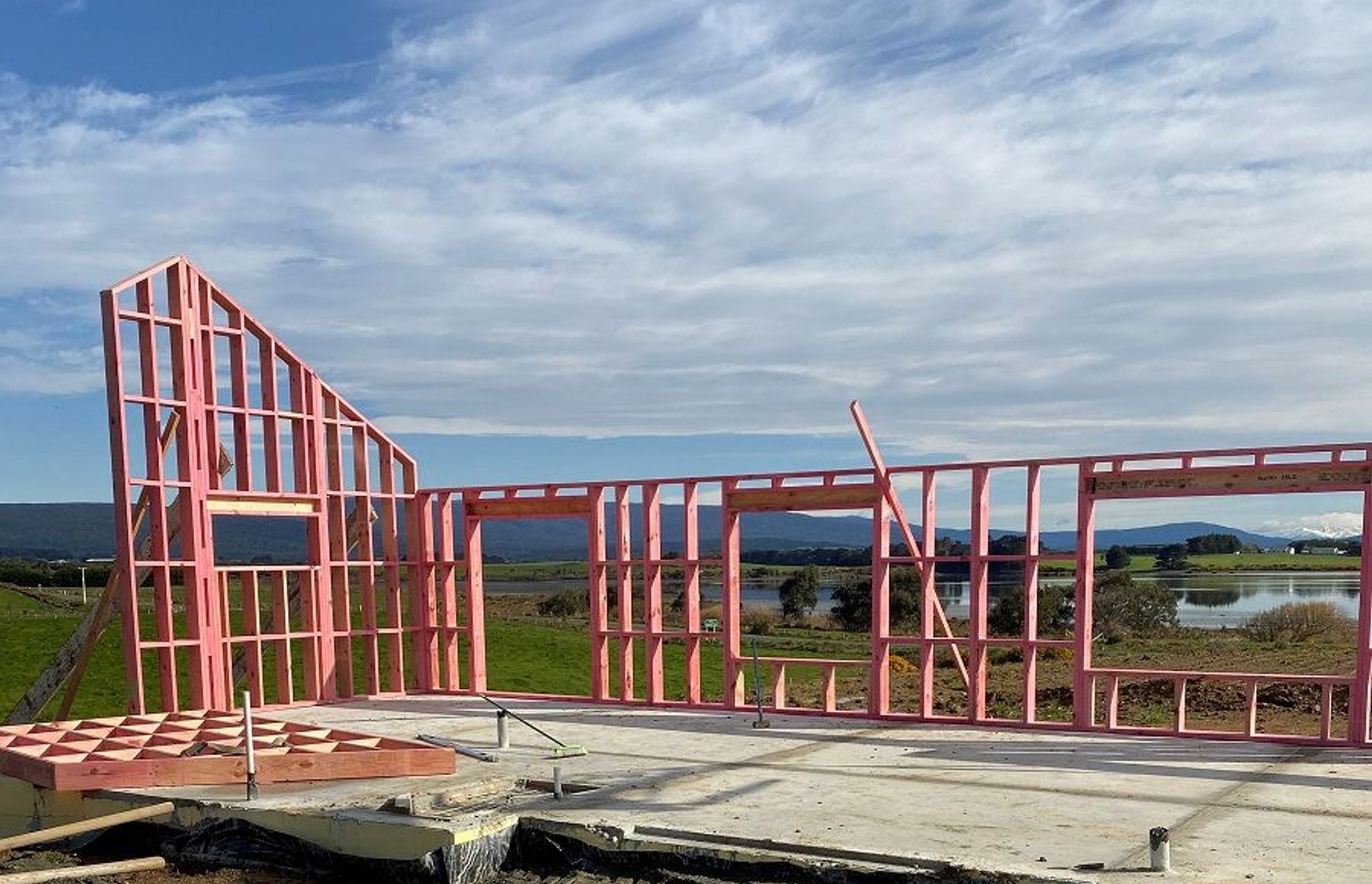 Our most recent Passive House home under construction in Riverton/Aparima (completed in 2020).